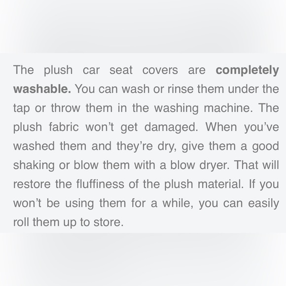 BNWT 2- soft, plush car seat covers - Picture 10 of 11